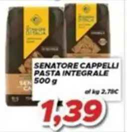 MA Supermercati Senator Cappelli pasta integrale offerta