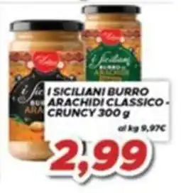 MA Supermercati I Siciliani burro arachidi classico offerta