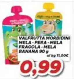 MA Supermercati Valfrutta morbidi mela - pera - mela fragola - mela banana offerta