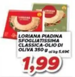 MA Supermercati Loriana piadina sfogliatissima classica-olio di oliva offerta