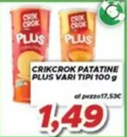 MA Supermercati Crikcrok patatine plus vari tipi offerta