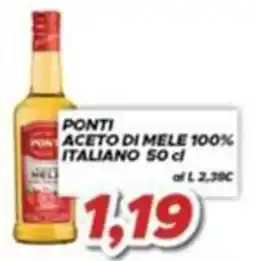 MA Supermercati Ponti aceto di mele 100% italiano offerta