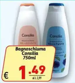 Ipercarni Bagnoschiuma Consilia offerta