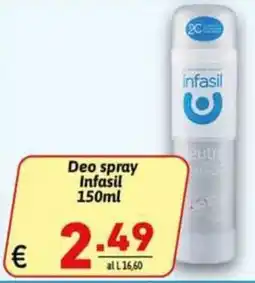 Ipercarni Deo spray Infasil offerta