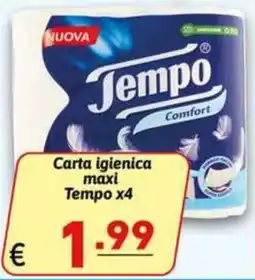 Ipercarni Carta igienica maxi Tempo offerta