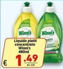 Ipercarni Liquido piatti concentrato Winni's offerta