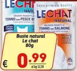 Ipercarni Buste natural Le chat offerta