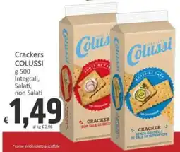 Paghi Poco Crackers Colussi Integrali, Salati, non Salati offerta