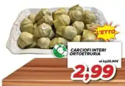 MA Supermercati Carciofi interi Ortoetruria offerta