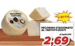 MA Supermercati Pecorino stagionato al tartufo Busti offerta