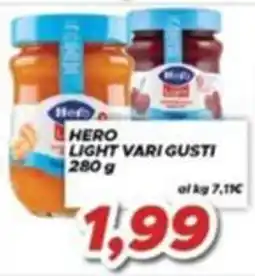 MA Supermercati Hero light vari gusti offerta