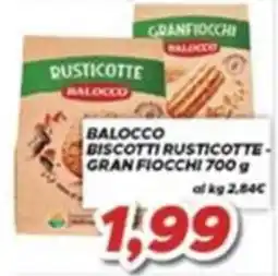 MA Supermercati Biscotti Rusticotte Gran Fiocchi Balocco offerta