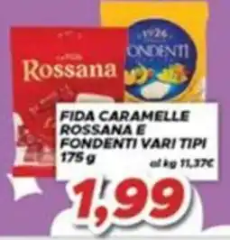 MA Supermercati Fida caramelle Rossana e fondenti vari tipi offerta
