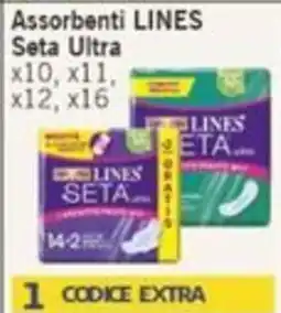 Paghi Poco Assorbenti Lines Seta Ultra offerta