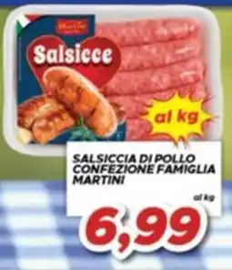 MA Supermercati Salsiccia di pollo confezione famiglia Martini offerta