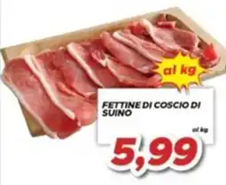 MA Supermercati Fettine di coscio di suino offerta
