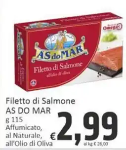Paghi Poco Filetto di Salmone AS DO MAR offerta