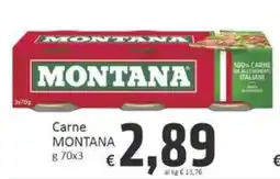 Paghi Poco Carne Montana offerta