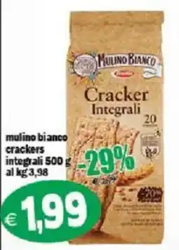 Il Castoro Supermercati Mulino Bianco Cracker Integrali offerta