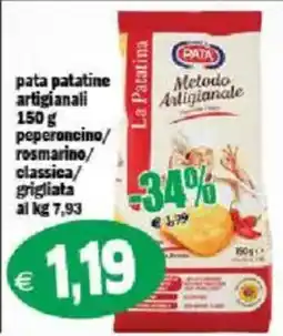 Il Castoro Supermercati Pata patatine artigianali La Paratina offerta