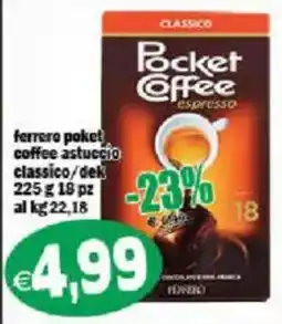 Il Castoro Supermercati ferrero pocket coffee offerta
