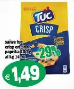 Il Castoro Supermercati saiwa tuc crisp original paprika offerta