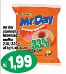 Il Castoro Supermercati Mr Day ciambella/brownies/muffin offerta