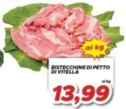 MA Supermercati Bistecchine di petto di vitella offerta