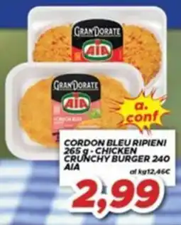 MA Supermercati Cordon bleu ripieni chicken crunchy burger offerta