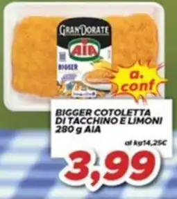 MA Supermercati Bigger cotoletta di tacchino e limoni AIA offerta