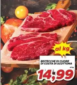 MA Supermercati Bistecche di cuore di costa di scottona offerta