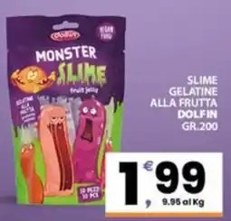 Despar Sicilia Slime gelatine alla frutta Dolfin offerta