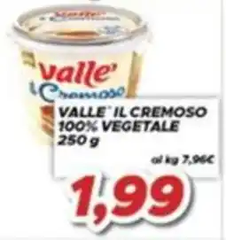 MA Supermercati Valle' il cremoso 100% vegetale offerta