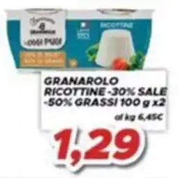MA Supermercati Granarolo ricottine offerta