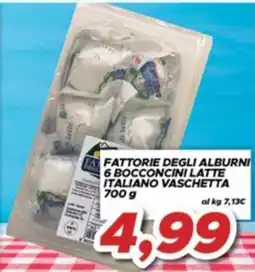 MA Supermercati Fattorie degli Alburni 6 bocconcini latte italiano vaschetta offerta