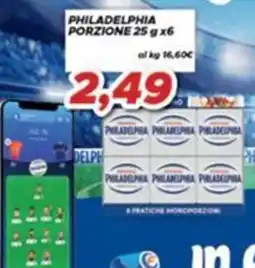 MA Supermercati Philadelphia porzione offerta