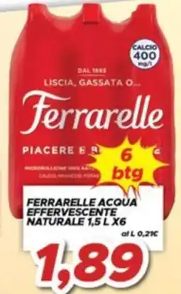 MA Supermercati Ferrarelle acqua effervescente naturale offerta