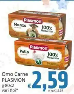 Paghi Poco Omo Carne PLASMON offerta