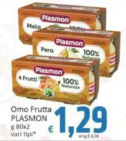 Paghi Poco Omo Frutta PLASMON offerta