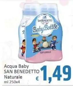 Paghi Poco Acqua Baby San Benedetto Naturale offerta
