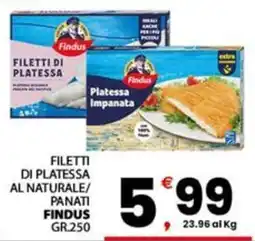 Despar Sicilia Filetti di platessa Findus offerta