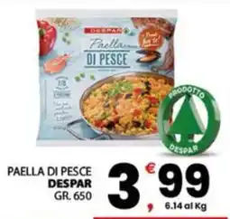 Despar Sicilia Paella di pesce Despar offerta