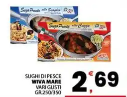 Despar Sicilia Sughi di pesce Wiva Mare offerta