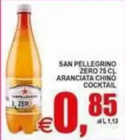 Pewex San Pellegrino zero aranciata chino cocktail offerta