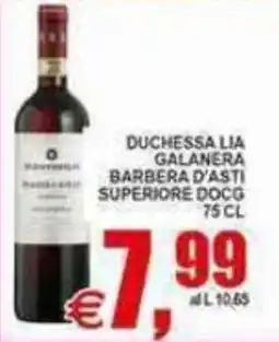 Pewex Duchessa Lia Galanera Barbera d'Asti Superiore DOCG offerta