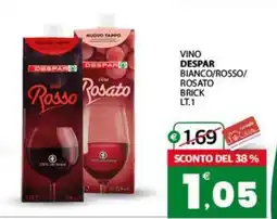 Despar Sicilia Vino Despar Rosso offerta