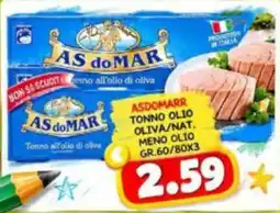 MercADone Tonno olio oliva/nat. Meno olio offerta