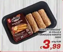 Idromarket Martini crocche di pollo e formaggio panato offerta