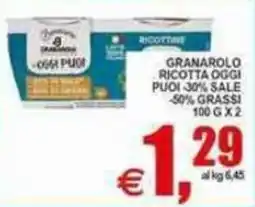 Pewex Granarolo ricotta oggi puoi offerta