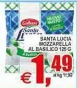 Pewex Santa Lucia Mozzarella al basilico offerta